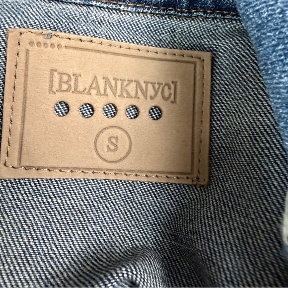 Blank NYC Distressed Blue Denim Jacket - Picture 7 of 7